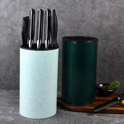 China Viable Convenient Safe Storage Kitchen Knife Block Universal Kitchen Knife Set With Holder for sale