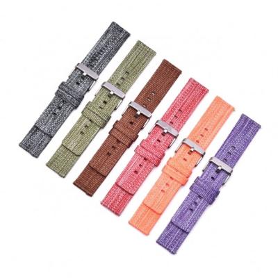 China Watch Band Factory Replacement Nylon Watch Band Near Me Fabric Wrist Watch Belt Strap 16mm 18mm 20mm 22mm Quality Wrist Watch Band Fancy Nylon for sale