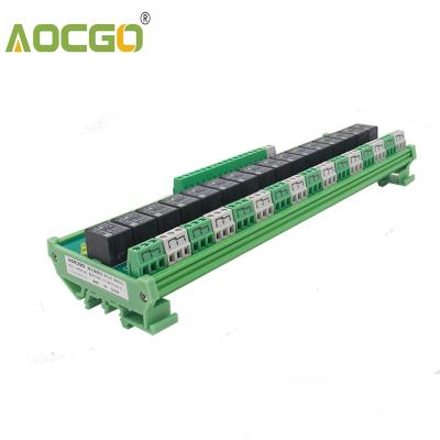 China Sealed 16 Channel T73 Interface Relay Module 5VDC DIN Rail Panel Mount for sale