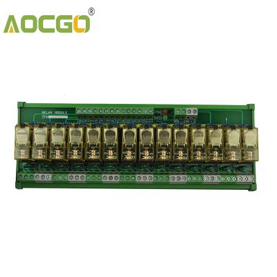 China Slot 14 Channel 1 SPDT DIN Rail Mount IDEC RJ1S Compact Interface Relay Module for sale