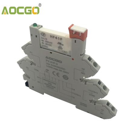 China 6A 24V Relay Sealed Slim Mount On Screw Socket With LED And 24VDC/AC Protection Circuit for sale