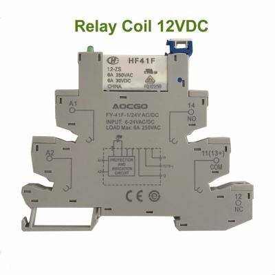 China 6A 12V Relay Sealed Slim Mount On Screw Socket With LED And Protection Circuit for sale