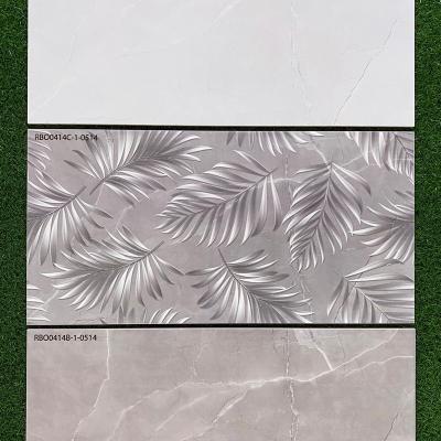 China 30x60/30x45cm Ceramic Tile Production House Glazed Metal Front Wall Tiles Design Kitchen Wall Tiles for sale