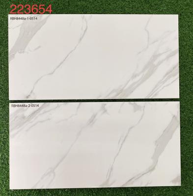 China 30x60/30x45cm Ceramic Tile Production House Glazed Metal Front Wall Tiles Design Kitchen Wall Tiles for sale