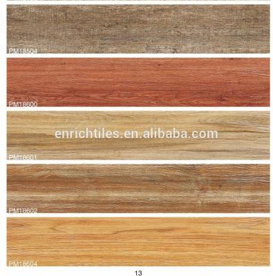 China New Designs 15X80cm Cheap Metal Tiles Glazed Wood Interior Flooring Flooring Tiles Wood Ceramic Tiles for sale