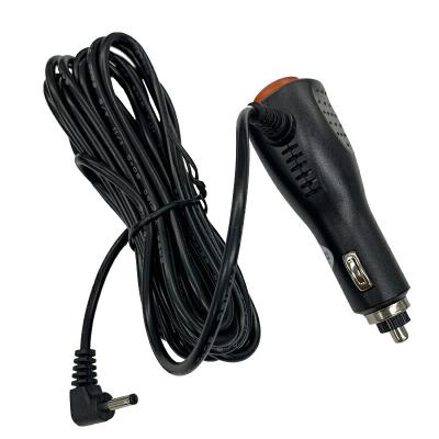 China Car Hands-free Navigation Dashcam Vehicle Cigar Power Cable Big With Terminal Switch 3.5M 12/24V 3.5mm Compatible DC Car Charger for sale