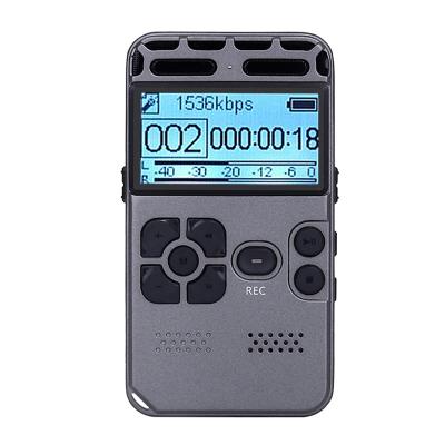 China Digital Voice Recorder Dictaphone Audio Recording MP3 LED Display Support 64G Expansion Voice Activated Noise Reduction 850mAh for sale