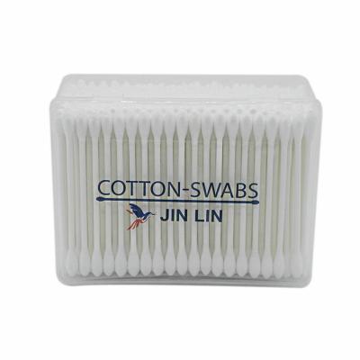 China Home Use+office+travel Hgh quality qtips wholesale disposable plastic clean stick cosmetic cotton ear buds for sale