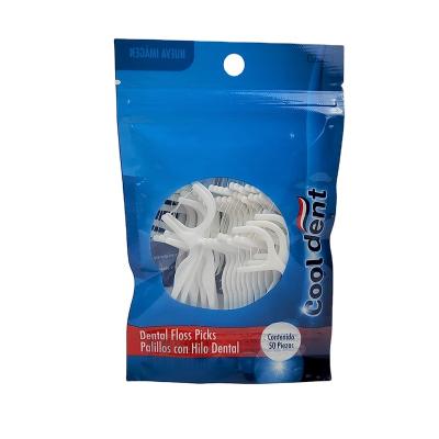 China Home Teeth Cleaning Bag Packed Tooth Floss White Teeth Cleaning Care Disposable Oral Dental Floss for sale