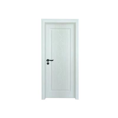 China Modern White Polymer Hotel MDF Interior Doors Modern Wood Interior Wooden Door for sale