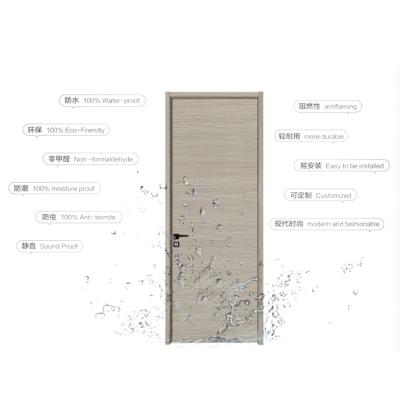 China Customized Waterproof Anti-termite Plywood Waterproof Wpc Doors Interior Wpc Door for sale