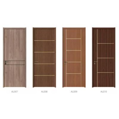 China Waterproof Wpc Doors PVC Wood Plastic Composite Frame Door Hollow Panel Doors for sale