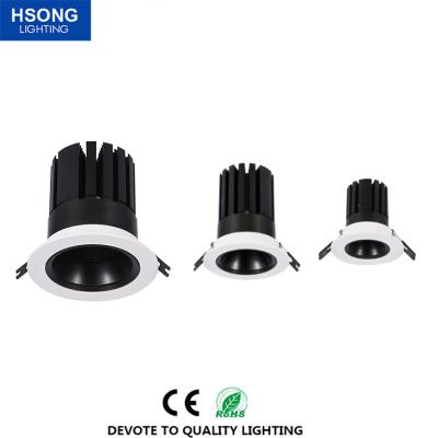 China The lumen of Hig/C.P. high 90 5W led spot light manufacturer Recessed clear original spot light with honeycomb COB spot light anti-glare function for hotel shops for sale