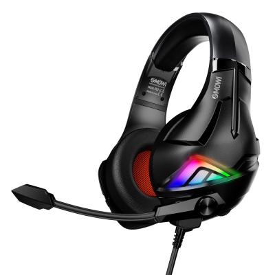 China Headband Gaming Headset RGB LED Light Xbox One Headset Over Ear PS4 Headphones Headset Bass Bass With Noise Canceling Rotating Microphone for sale