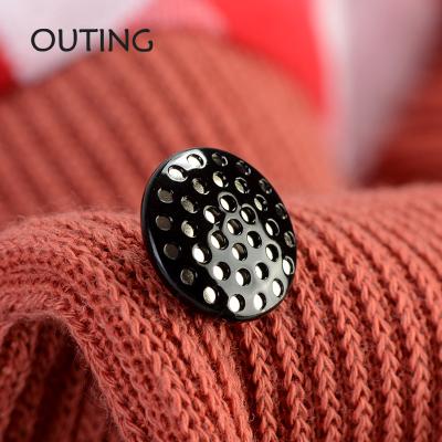 China Nickel free metal snap button 26L, black silver color, used for clothes, bags, hardware high quality garment trims for sale