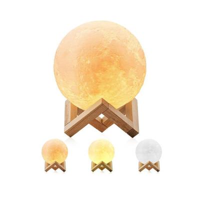 China 3D 7 Colors Innovation Product Touch Star Sky Night Light 3D Moon Flasher Lamp for sale