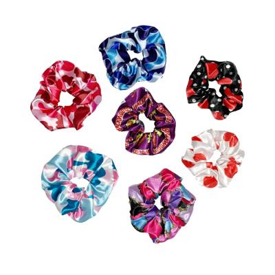 China New Arrival Designer Custom Silk Satin Oversized Hair Scrunchies Big Scrunchy Soft/Comfortable/Eco-Friendly Premium Hair Band for sale