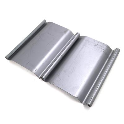 China Industrial Custom Machine Stamping Roller Shutter Door Accessories Galvanized Iron End Slat for sale