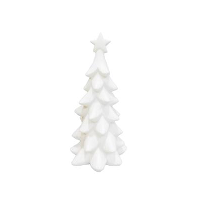 China New Factory Europe Style Small Mini Indoor White Ceramic Artificial Christmas Tree for sale