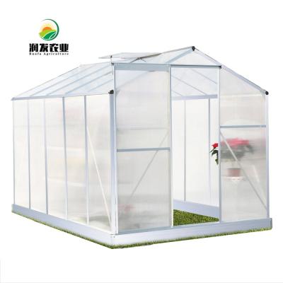 China PC Garden Agricultural / Comercial Mini Greenhouse Low Cost With Polycarbonate Plastic Coverings for sale