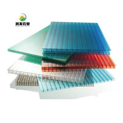 China Widely Used Plastic Greenhouse Manufacturers 8Mm Polycarbonate PC Triple-wall Sheet / Plate for sale