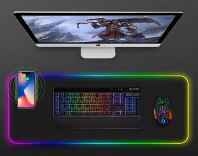 China 300*800MM RGB Gaming Mouse Pad with Wireless Charger for sale