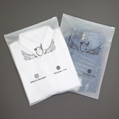 China Hot Selling Moisture Proof Customized Printed Ziplock Bag Packaging Clothes Customized Logo T-shirt Plastic Bag for sale