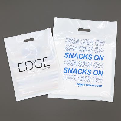 China Wholesale Recyclable Plastic Bag Shopping T-Shirt Clothes Reusable Die Cut Customize Printing Logo Plastic Shopping Bags for sale