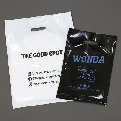 China Low Moq Fashion Recyclable Glossy Durable Customize Printing Logo Personalized Shopping Plastic Bags With Logos for sale