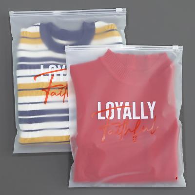 China Hot Selling Frosted Transparent Fashion Printing Metallic Color Recyclable Logo Smell Proof Eco Friendly Transparent Zipper Lock Bag for sale