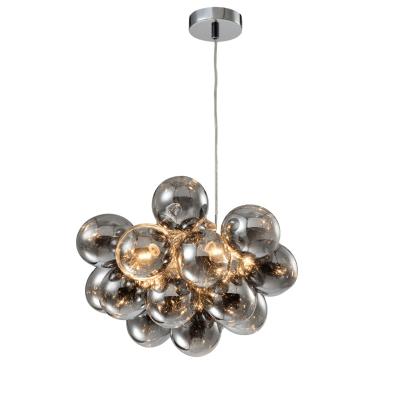 China Eco-friendly Decoration Ball Bubble Blown Glass Light Fixtures Modern Hanging Chandelier Pendant Lights for sale