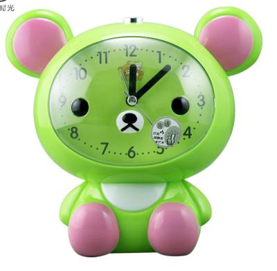 China Funny Talking Calendars Animal Shape Alarm Clocks Animal Shape Clocks Table Clock Porcelain with Owl Bear Rabbit and Chicken Shape for sale