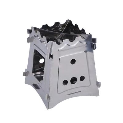 China Modern Folding Camping Stove Wood Stove Burning Fan To Increase Wood Outdoor Home Camping Stove for sale