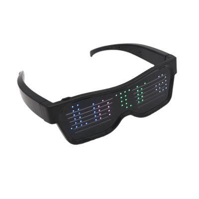 China Newest Fashion Sunglasses USB Rechargeable APP LED Programmable Glasses for sale