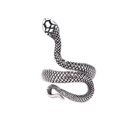 China Retro CLASSIC European and American snake ring men's and women's snake ring small personality simple opening winding accessories for sale