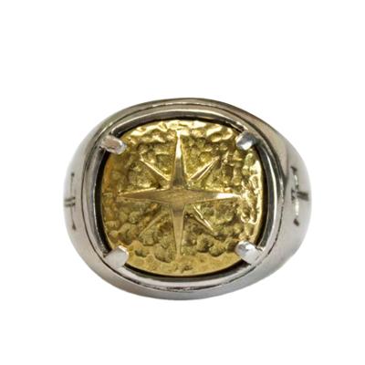 China CLASSIC Compass Retro Needle Man North Star Ring for sale