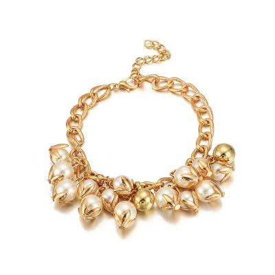 China 2021 New BOHEMIA Pearl Fringed Exaggerated Bracelet for sale