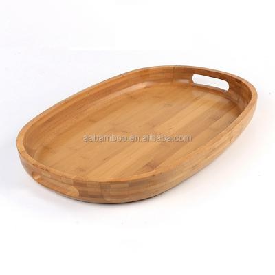 China Eco-friendly Wholesale Antique Bamboo Tea Serving Tray With Handle for sale