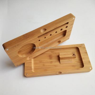 China Eco-Friendly Bamboo Rolling Tray Wholesale Serving Trays for sale