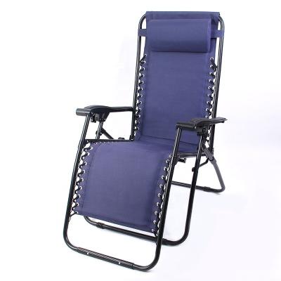 China Portable Weightless Portable Lounge Chairs With Pillow Folding Camping Reclining Chairs Outdoor Lounge Chairs for sale