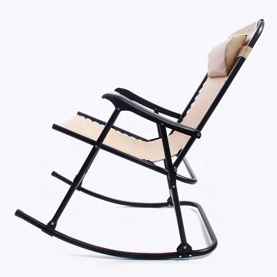 China Portable Outdoor Patio Furniture Folding Garden Rocking Chairs Foldable Rocker for sale