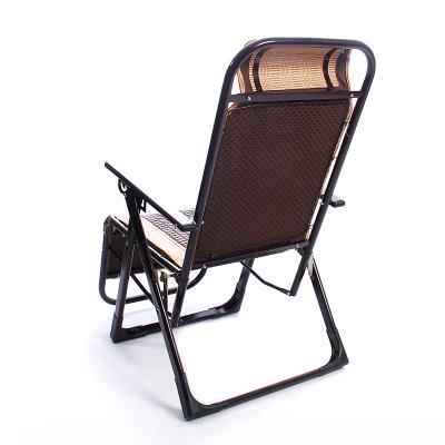 China Outdoor Folding Sun Loungers Recliner Weightless Weather Furniture Beach Patio Garden Chair With Head Cushion for sale