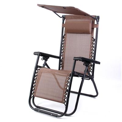 China Good Quality Modern Outdoor Multi Position Zero Gravity Reclining Reclining Chair With Sunshade for sale