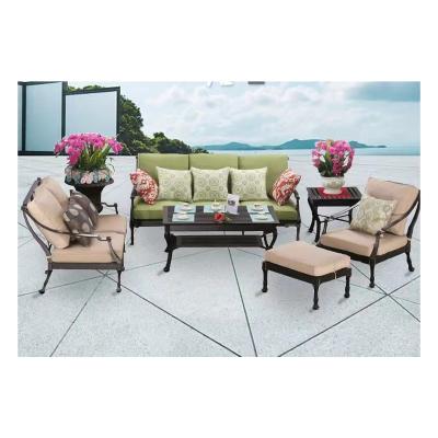 China Comfortable Wholesale Aluminum Furniture Made In China White Metal Set Modern Sofa Style Outdoor Coffee Packing Garden Color Feature for sale