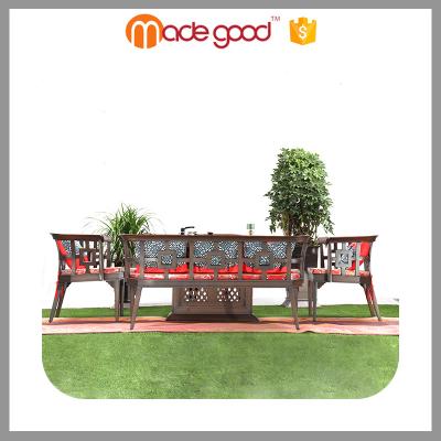 China Professional Aluminum Outdoor Garden Leisure Furniture Metal Sofa New Product Metal Floor Sofa Modern Seating for sale