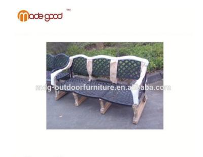 China The garden set lounge chair home use and general purpose specific chair the cast aluminum garden furniture three-seat sofa for sale