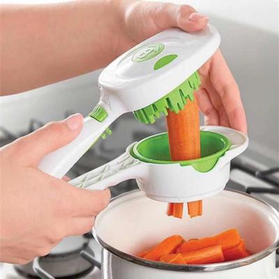 China 5-in-1 Multifunctional DIY Garlic Crusher Sustainable Kitchen Tools Manual Food Shredder Chopper Vegetable Cutter for sale