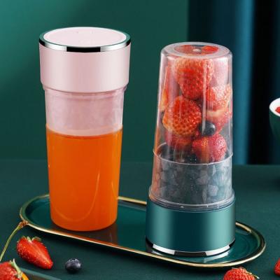 China Wholesale 400ML Convenient Portable Smoothie Fruit Vegetable Juicer Orange Blender Mini Washable Electric Mixer Cup for sale