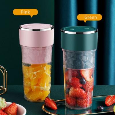 China Amazon Convenient Hot Portable Smoothie Fruit Vegetable Juicer Orange Blender 400ML Mini Washable Milkshake Mixer Cup for sale