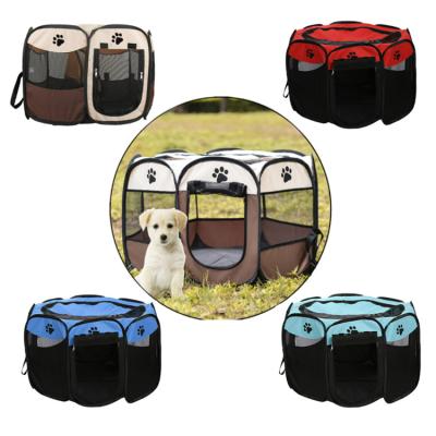 China New Outdoor Noise Breathable Cat Dog Tent Waterproof Breathable Foldable Pet Tent for sale